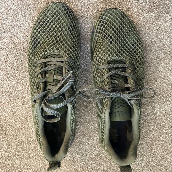 NOBULL Green Mesh Camo Bottom Lace Up Sneakers M10 W11.5 - Picture 4 of 7